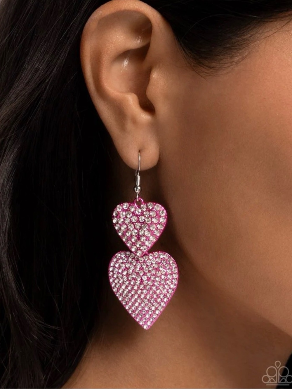 Never Enough Sparkle Pink Earring